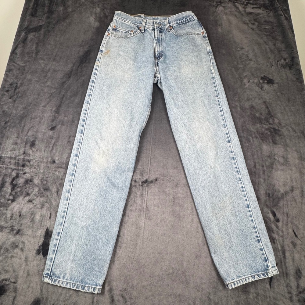Levis 550 Jeans Mens 32x32 Light Blue Relaxed Fit Tapered Leg Denim 90s Vintage